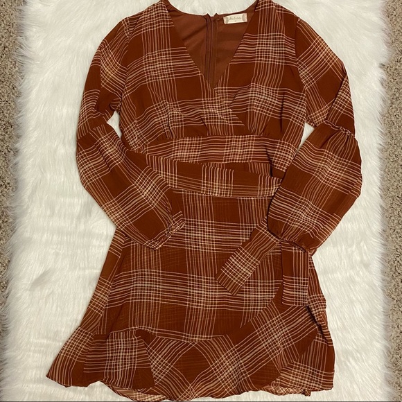 Altar'd State Dresses & Skirts - Altar’d State Orange Wrap dress